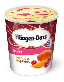 Häagen-Dazs Eiscreme Mango & Raspberry <sup>a,c,g</sup>