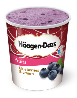Häagen-Dazs Eiscreme Blueberries & Cream <sup>a,c,g</sup>