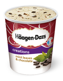 Häagen-Dazs Eiscreme Mint Leaves Choclate<sup>c,f,g,9</sup>